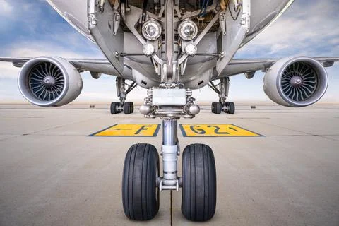 Modern airliner 스톡 사진