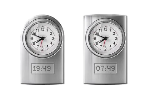 Modern alarm clock Stock Photos