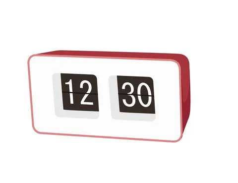 Modern alarm clock vector illustration on white background Stock Illustration
