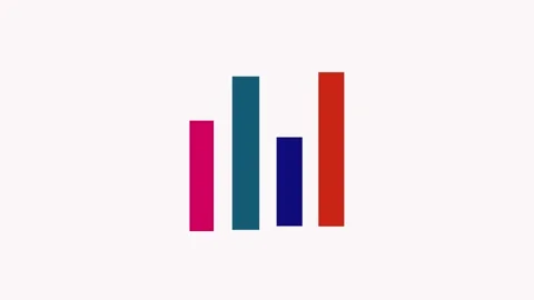 Modern analytic Line chart. Animated data elements. Stock Footage 305099940