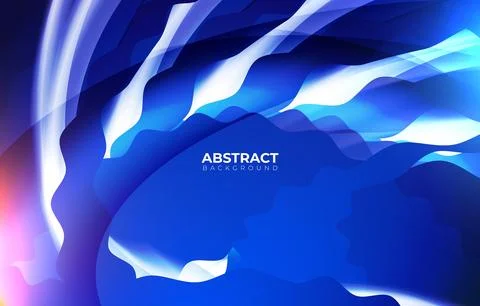 Modern and abstract custom element vector with wavy stylish with blue color Stock Illustration