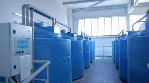 Modern and clean manufacturing without people Video stock 68145018