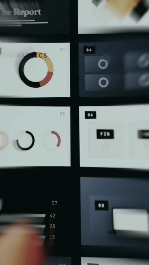 Modern and clean presentation template in minimalist style Stock Footage 334941050