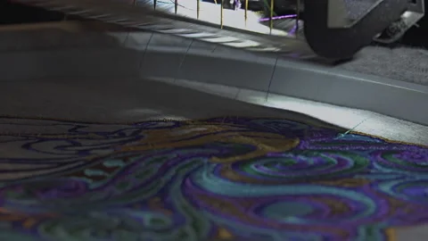 Modern And Complex Sewing Machines That ... | Stock Video | Pond5