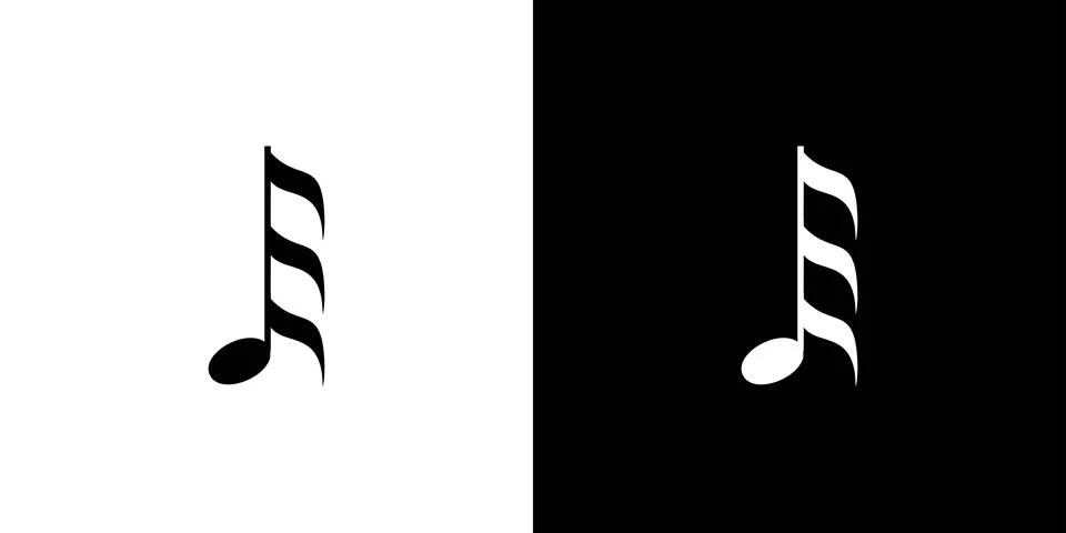 Modern and elegant E initials music logo design Illustrazione stock