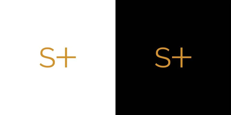 Modern and elegant SH initials logo design 3 Stock Illustration