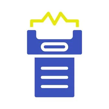 Modern and Minimalist Document Filing Icon Design Stockillustratie