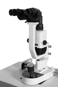 Modern and powerful microscope Foto stock