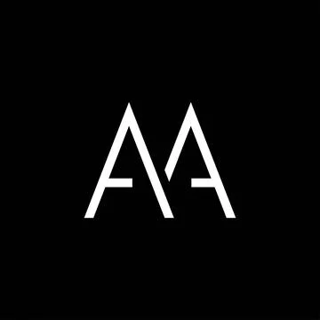 Modern and professional AA initials logo Stock Illustration