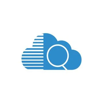 Modern and professional digital cloud logo Stock Illustration