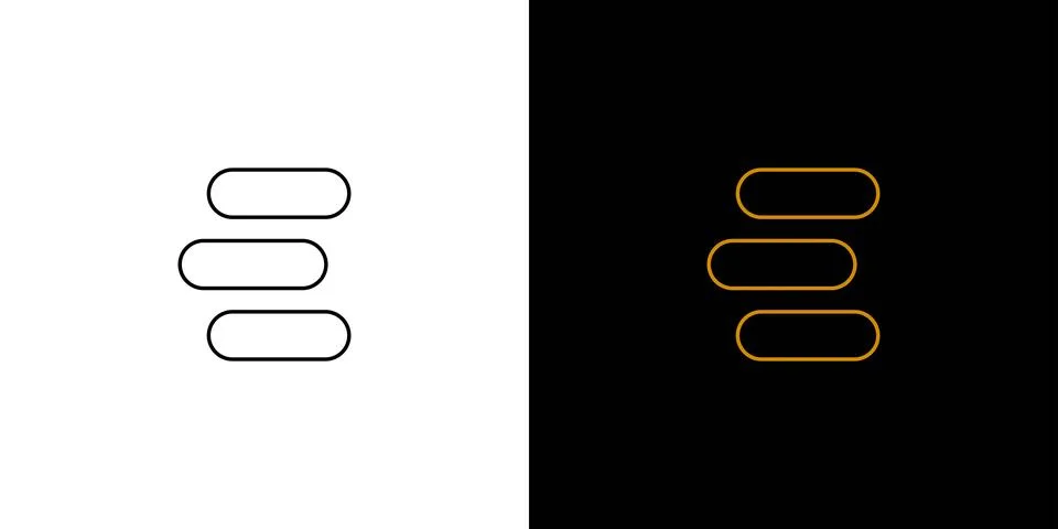 Modern and simple E logo design Stock Illustration