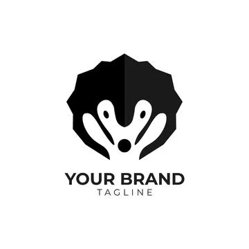 Modern and simple Pangolin head logo template Stock Illustration