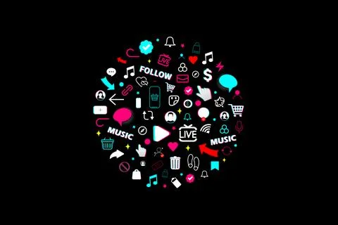 Modern and simple theme for a popular social network. Vector illustration イラスト素材