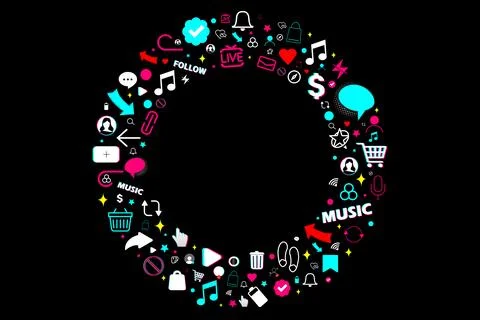Modern and simple theme for a popular social network. Vector illustration イラスト素材