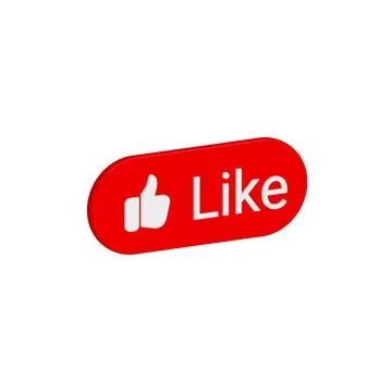 Modern and sleek like button design, with an engaging 'liked' state. Stock Illustration