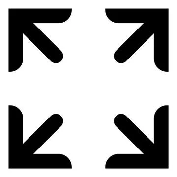 Modern and solid full screen icon for your design. Vector illustration. Stock Illustration