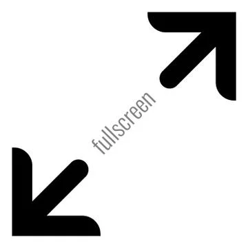 Modern and solid full screen icon for your design. Vector illustration. 스톡 일러스트