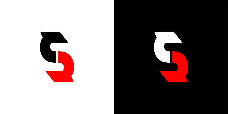 .Modern and strong letter S initials logo design Stock Illustration