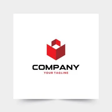 Modern and strong logo for construction companies Stock Illustration