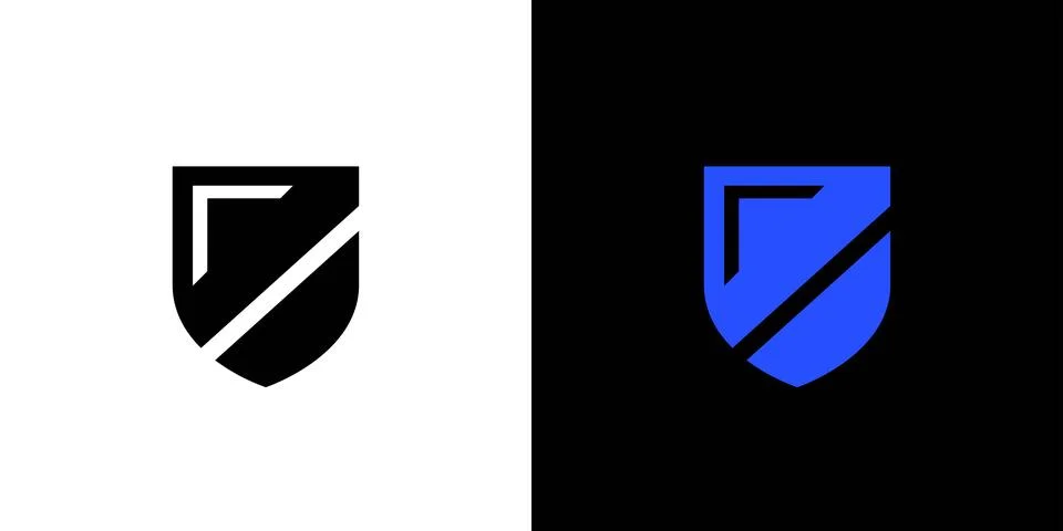 Modern and strong Secure logo design Stock Illustration