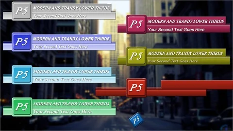 Modern and Trendy Lower Thirds Stock After Effects