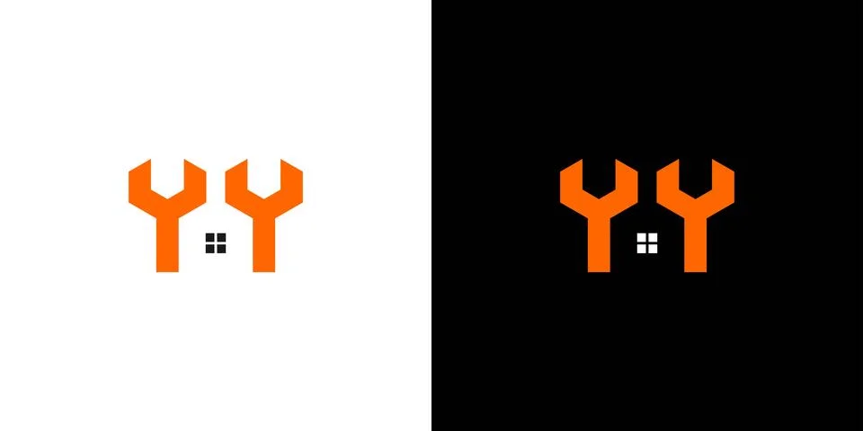 Modern and unique engineering house logo design Stock Illustration