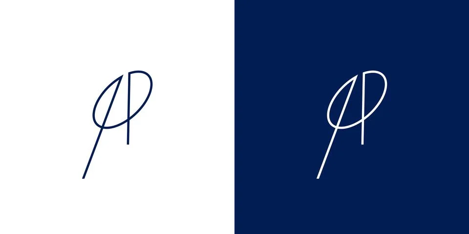 Modern and Unique  initial A  logo design Stock Illustration