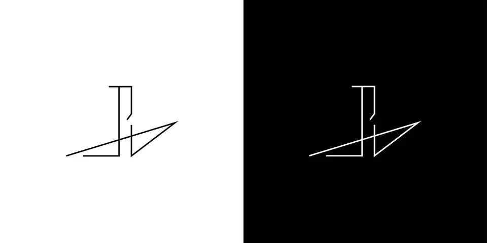 Modern and unique RA initials logo design Illustrazione stock