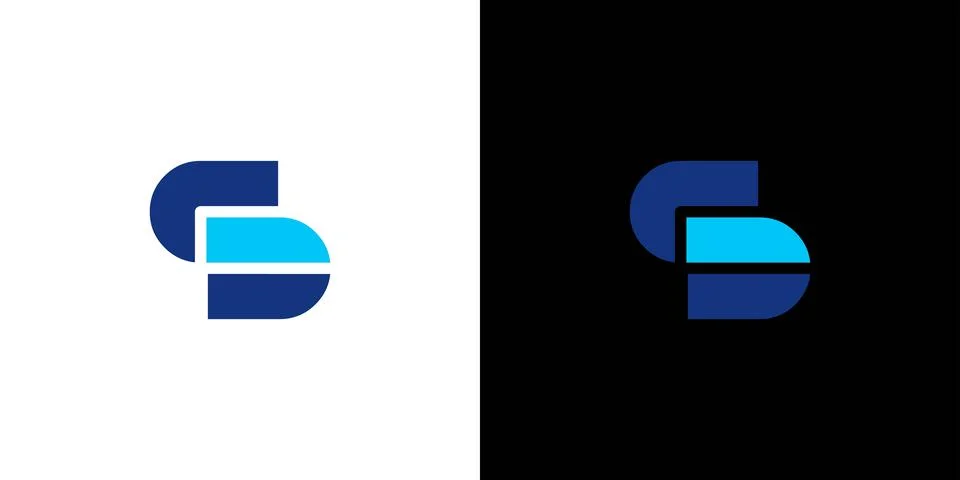 Modern and Unique SD  logo design Stock Illustration