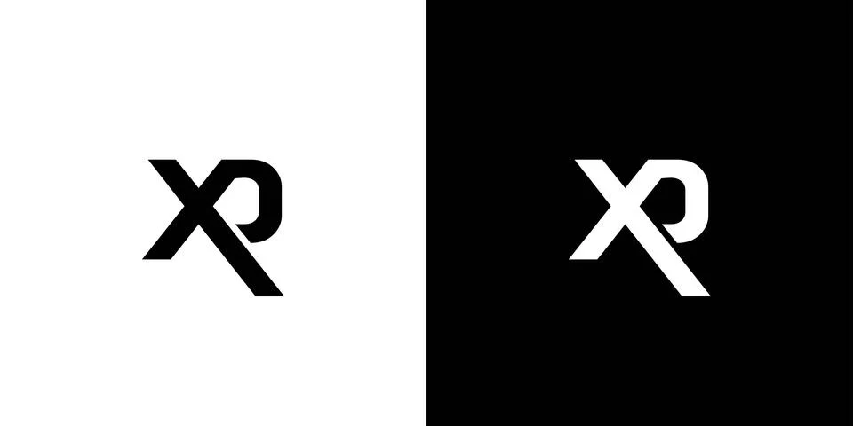 Modern and unique XP logo design Stock Illustration