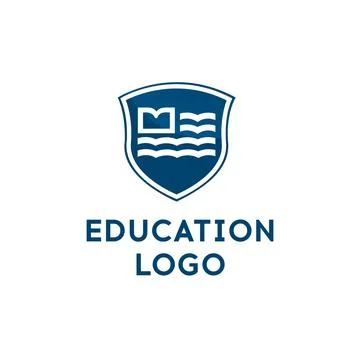 Modern and versatile education logo design, ideal for schools, universities, and Stock Illustration