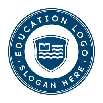 Modern and versatile education logo design, ideal for schools, universities, and Stock Illustration