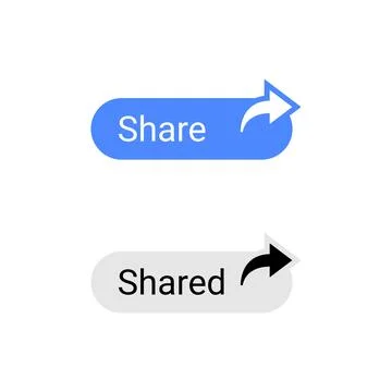 A modern and versatile share button design, Stock Illustration