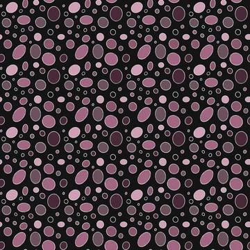 Modern and vibrant textile pattern featuring seamless oval shapes on a dark.. Stock Illustration