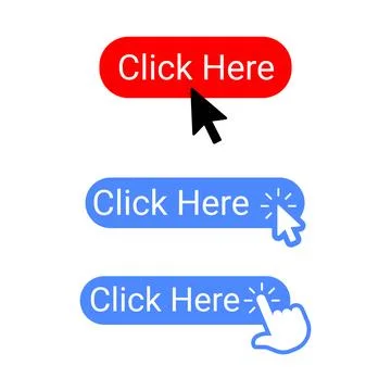 A modern and visually appealing 'Click Here' button design Stock Illustration