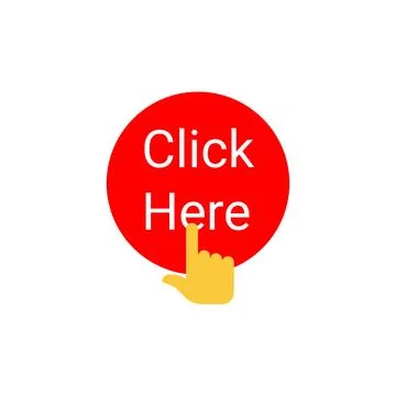 A modern and visually appealing 'Click Here' button design Stock Illustration