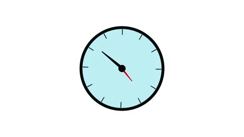 Modern animated clock face time lapse design perfect for countdown timers a.. Video stock 321442775