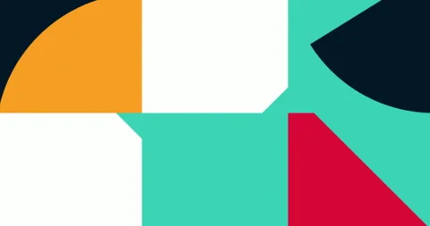 Modern Animated Geometric pattern or background. 4K resolution geometric motion Stock Footage 248608978