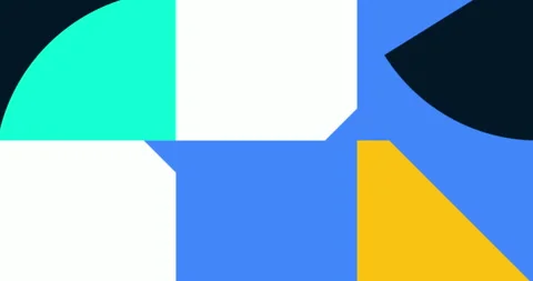 Modern Animated Geometric pattern or background. 4K resolution geometric motion Stock Footage 250134123