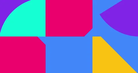 Modern Animated Geometric pattern or background. 4K resolution geometric motion Stock Footage 253950767