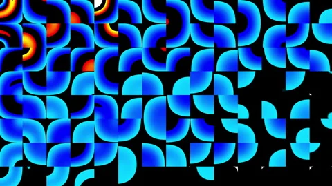 Modern Animated Geometric pattern or background. 4K resolution geometric motion Stock Footage 287620098