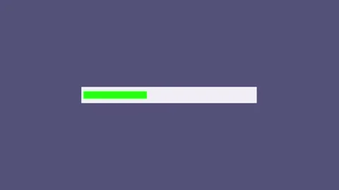 Modern animated green loading bar seamless loop ui design element for techn.. Stock Footage 321456280