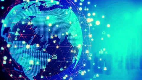 Modern Animated Tech Background in 4K for Any Project Vídeo Stock 295367796