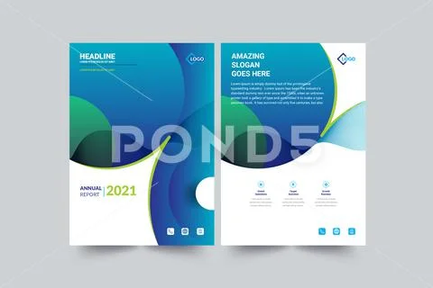 Modern Annual Report Layout template: Royalty Free #147676098