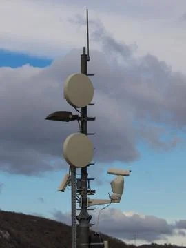 Modern antenna Stock Photos