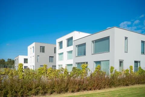 Modern apartment blocks Stock Photos