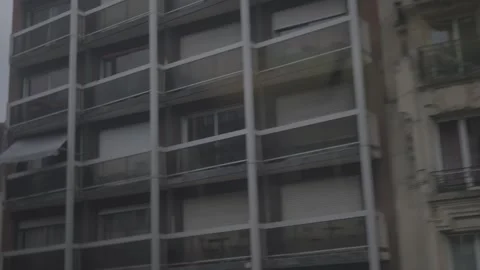Modern Apartment Building Facade Stock Footage 340546619