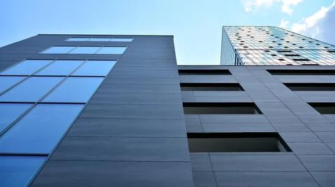 Modern apartment building facade Stock Photos