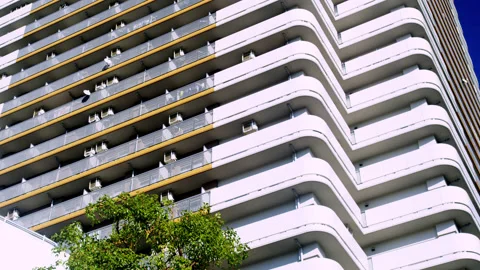 Modern Apartment Building Stock Footage 151614798
