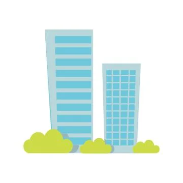Modern Apartment Building Ilustración de archivo